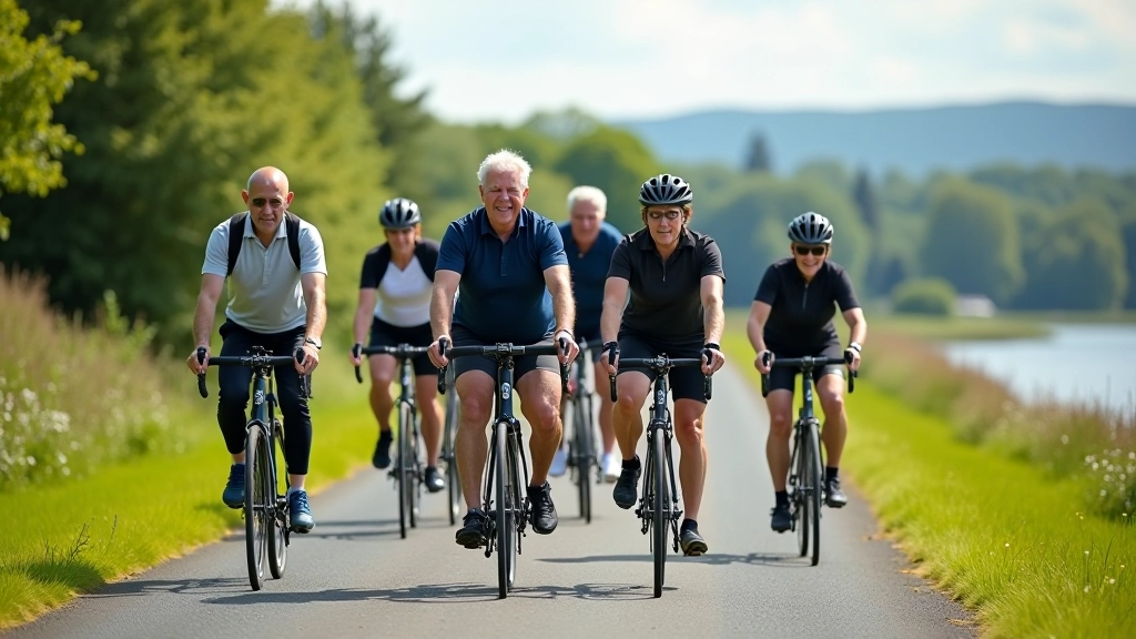 Guided group cycling tour on Lough Derg Way